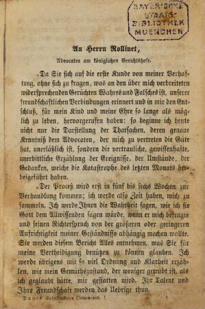 Affaire Clémenceau : Aufzeichnungen eines Angeklagten. Roman von Alexander Dumas Sohn. 1