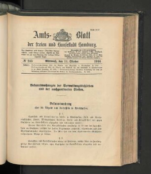 No. 245, 11. Oktober 1916