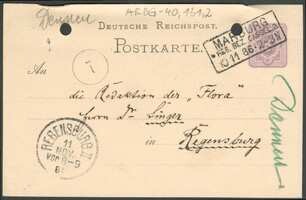 Brief von Eberhard Dennert an Jakob Singer