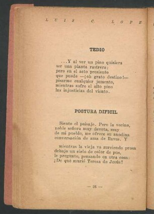 Postura difícil