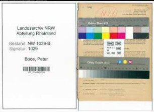 Entnazifizierung Peter Bode , geb. 09.11.1895 (Bahnbeamter)