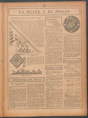 Un hermoso motivo de bordado antiguo