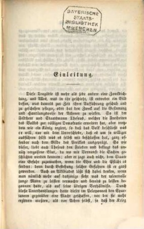 Euripides' Werke : griechisch mit metrischer Uebersetzung und prüfenden und erklärenden Anmerkungen, 18. Die schutzflehenden Frauen
