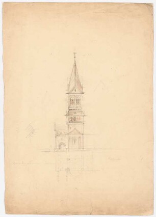 Kirche im romanischen Stil: Teilansicht