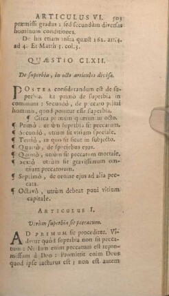 Quaestio CLXII. De superbia, in octo articulos divisa.