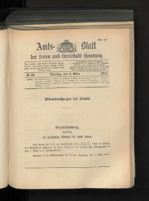No. 60, 6. März 1917