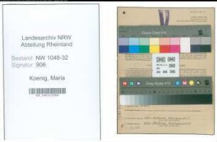 Entnazifizierung Maria Koenig , geb. 23.05.1899 (Stadtangestellte)