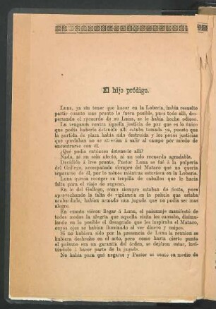 El hijo pródigo.