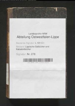 Konzept des Salbuchs der ehem. Vogtei Langenholzhausen von 1858, Bd. 2