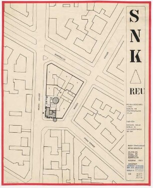 Blocksanierung Reuter Straße, Donau Straße, Pannierstraße, Sonnenallee, Berlin-Neukölln: Lageplan 1:500