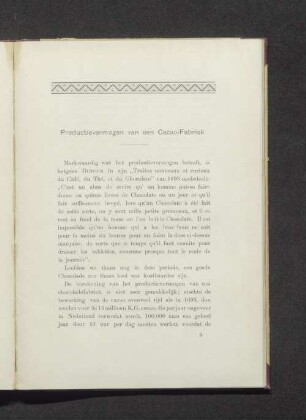 Productievermogen van een Cacao-Fabriek