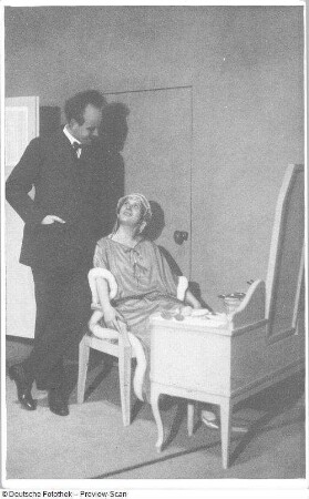 Intermezzo. Oper von Richard Strauss mit Grete Nikisch als Christine und Josef Correck als Hofkapellmeister Rudolf Storch, ihr Mann. Staatsoper Dresden, Uraufführung 04.11.1924. Fotografie von Ursula Richter