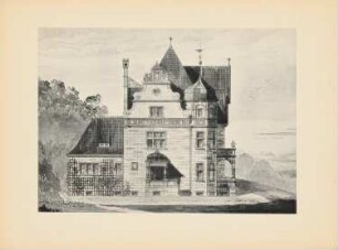 Villa: Ansicht (aus: Drucke von Seminararbeiten der Königlich Technischen Hochschule Berlin, Bd. III)