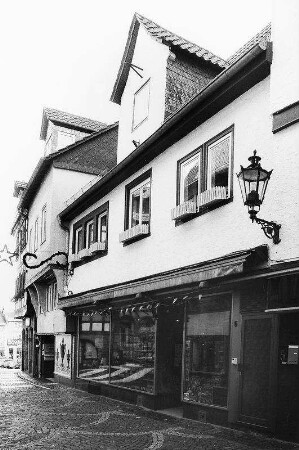 Wohnhaus, Fachwerk; Gelnhausen, Langgasse 5