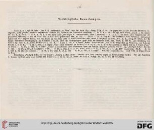 Nachträgliche Bemerkungen