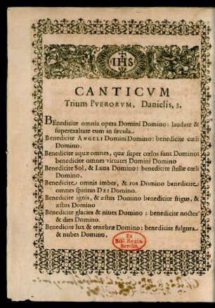 Canticum Trium Puerorum, Danielis, 3.