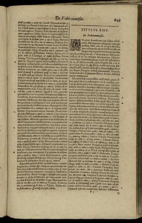 Titulus XXIV. De Fideicommißis. - Titulus XXV. De Legatis.