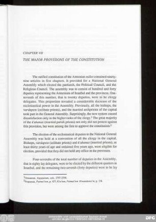 Chapter VII The Major Provisions Of The Constitution