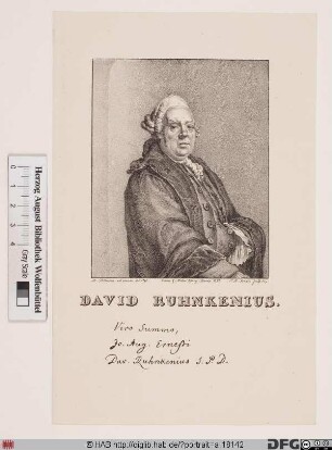 Bildnis David Ruhnken(ius)