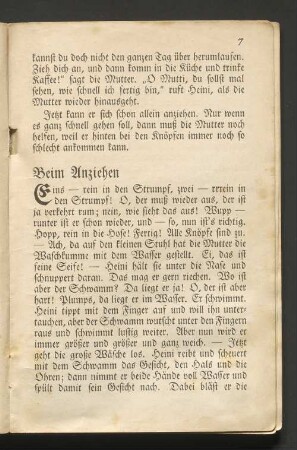 Beim Anziehen
