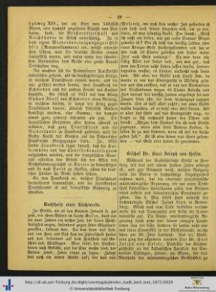 Bischof Dr. Karl Joseph von Hefele.