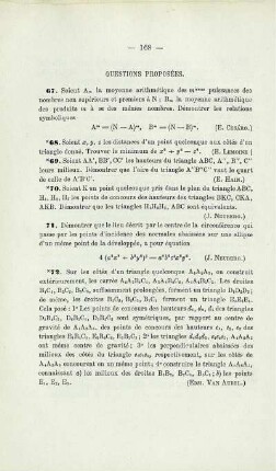 QUESTIONS PROPOSÉES.