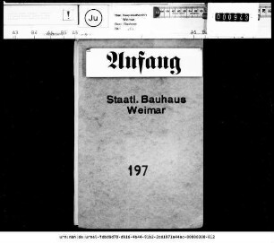 Gründung einer Vertriebsgesellschaft für die Produkte des Bauhauses und Gewährung staatlicher Kredite