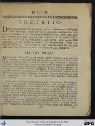 Dissertatio Inauguralis Juridica De Moratorio.
