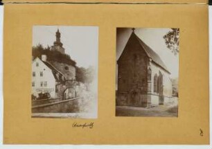 Schlossbrücke, Querfurt. Kirche, Querfurt: Ansichten (aus: Skizzen- und Fotoalbum 23)