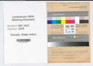 Entnazifizierung Walter Arthur Schuetz , geb. 23.02.1891 (Kaufmann)