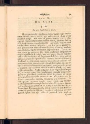 Cap. III. De Aere