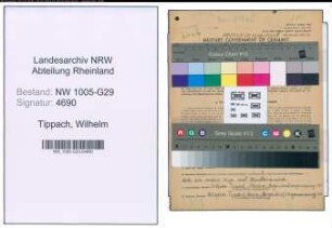 Entnazifizierung Wilhelm Tippach , geb. 17.05.1903 (Strassenbauarbeiter)