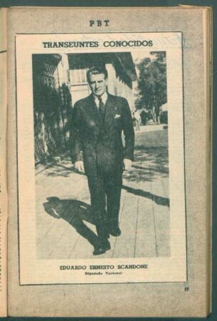 Eduardo Ernesto Scandone, diputado nacional - [Fotografía] : Transeúntes conocidos