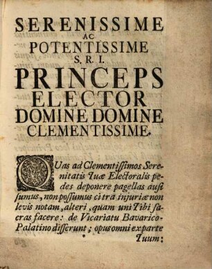 Dissertatio inauguralis iuris publici de S. R. I. vicariatu Bavarico-Palatino ex antiquitate Germaniae, historiar. monumentis, iure et actis publicis