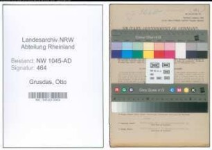 Entnazifizierung Otto Grusdas , geb. 25.03.1902 (Arbeiter)