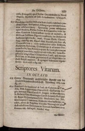 Scriptores Vitarum. In Octavo.