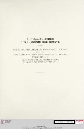 Ehrenmitglieder der Akademie der Künste