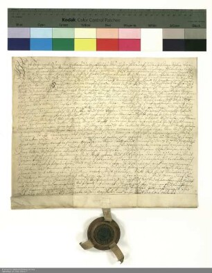 Revers Friedrich Adams von Reckrod zu Gerthausen und Kloster Allendorf und Anna Sophias von Reckrod bezüglich der Belehnung mit dem Dorf Gerthausen durch Adalbert [von Schleifras], Abt von Fulda