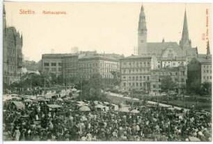 Stettin. Rathausplatz