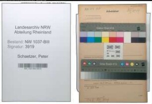 Entnazifizierung Peter Schaetzer , geb. 19.02.1900 (Beamter)