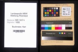 Entnazifizierung Karl Buchmeier , geb. 28.07.1899 (Schneider)