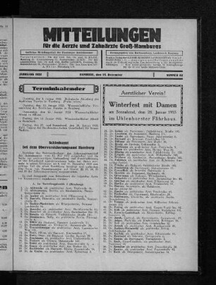 Jahrgang 1932, Hamburg, den 25. Dezember, Nummer 52