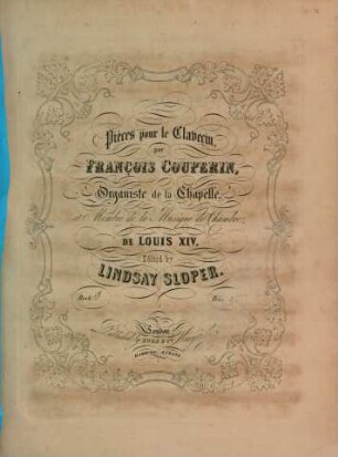 Pièces pour le clavecin, 3