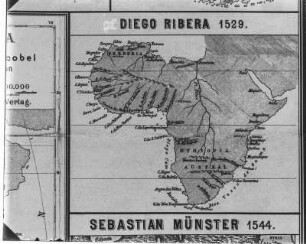 Landkarte : Landkarte des afrikanischen Kontinents nach Diego Ribera