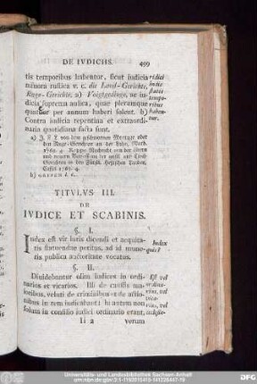 Titulus III. De Iudicie Et Scabinis.