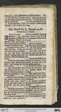 Der Brieff des H. Ignatii an die Gemeinde zu Trallis