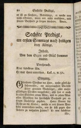 66-80, Sechste Predigt
