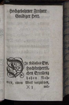 Hochgebohrner Freiherr Gnädiger Herr.