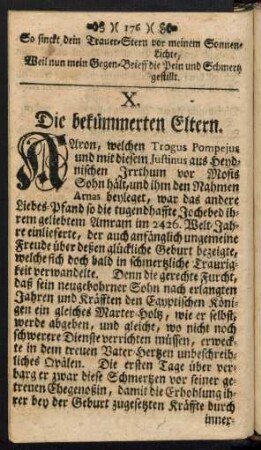 X. Die bekümmerten Eltern.
