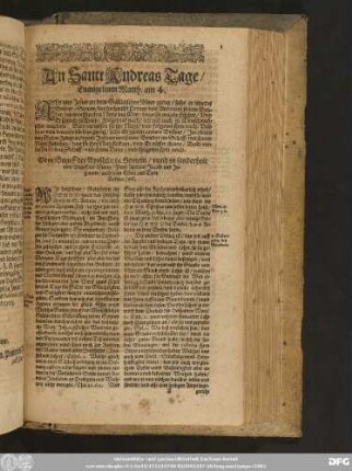 An Sanct Andreas Tage/ Evangelium Matth. am 4.